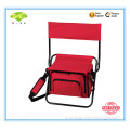 promotional customizable folding chair with cooler bag